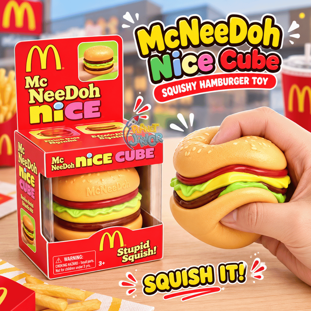 McDonald's Burger Squishy | 1 Pc– Super Squeeze Sensory & Fidget Squishy