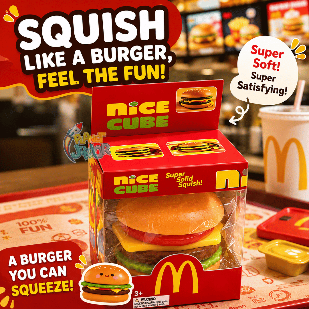 McDonald's Burger Squishy | 1 Pc– Super Squeeze Sensory & Fidget Squishy