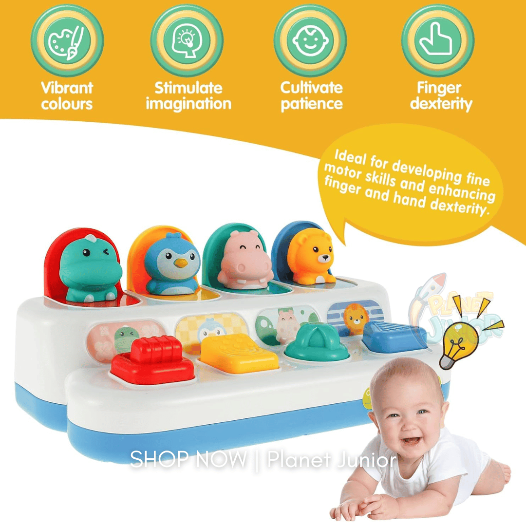 Interactive Pop-Up Animal Learning Switch Box