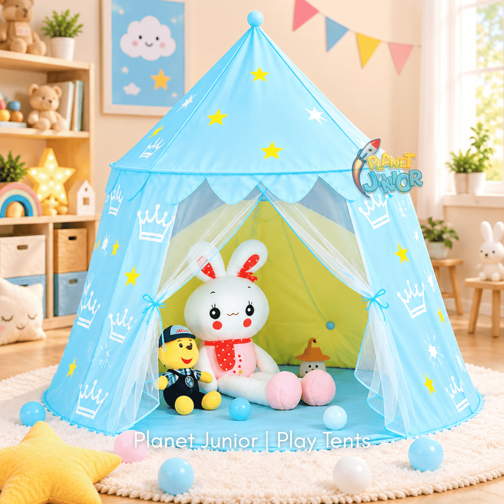 🏰 Kids Foldable Castle Play Tent House With Storage Bag