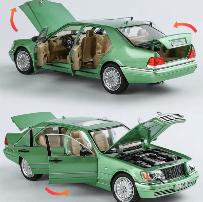 1:24 Mercedes W140 S-Class Die-Cast Alloy Model Car – Luxury Collector Edition
