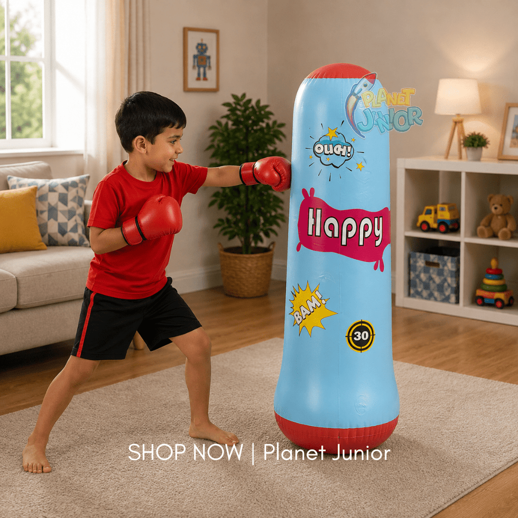 Kids Inflatable Punching Tower – Active Boxing & Exercise | 5Ft