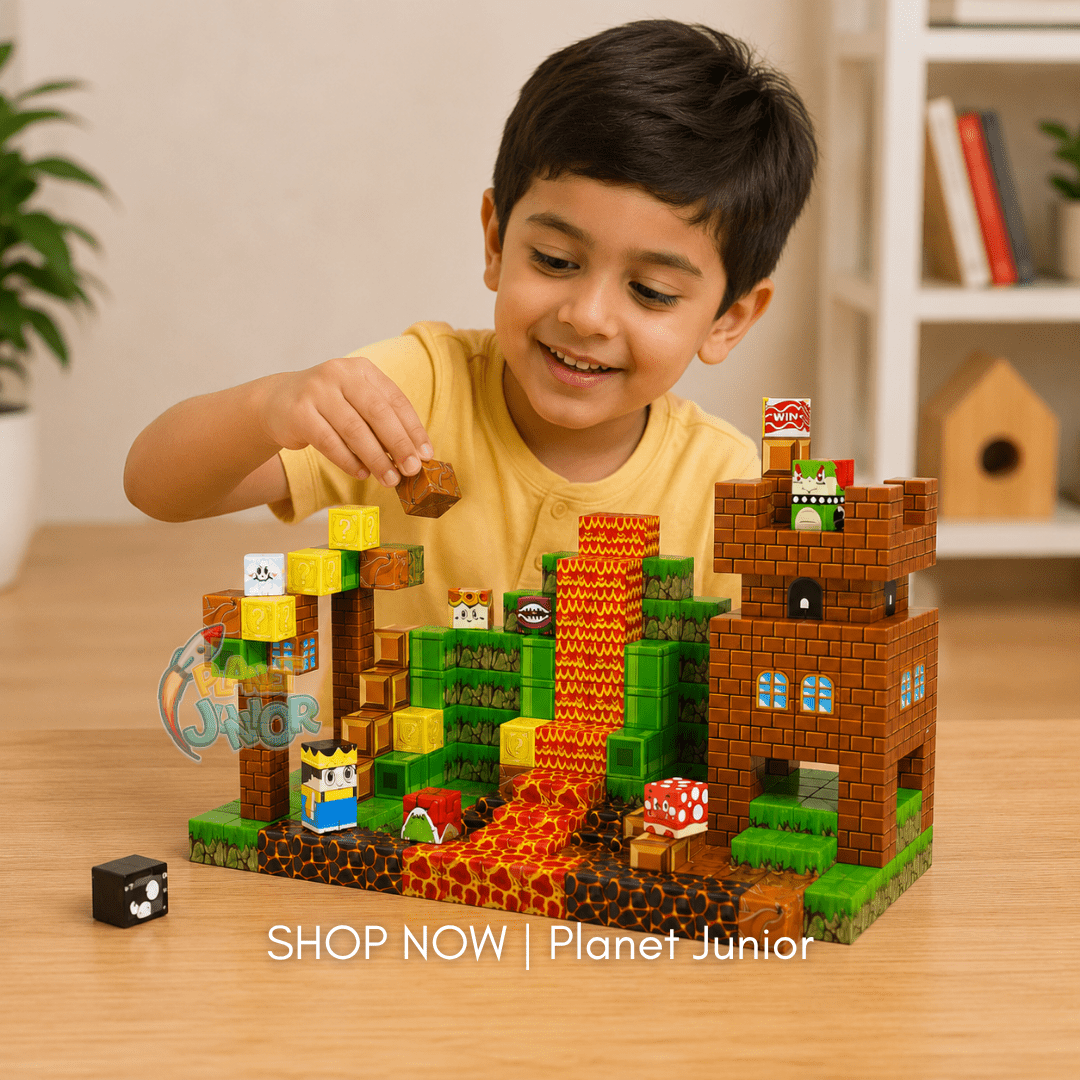 60 PCS Magnetic Adventure World Cube Building Set for Kids