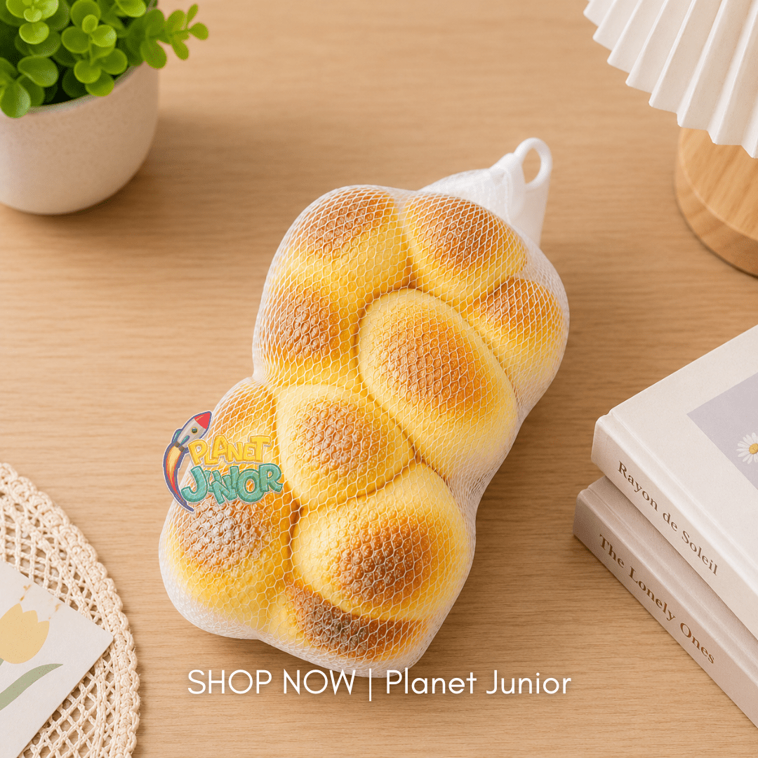 Soft Bread Bun Squishy – Squeeze Sensory Toys for Kids