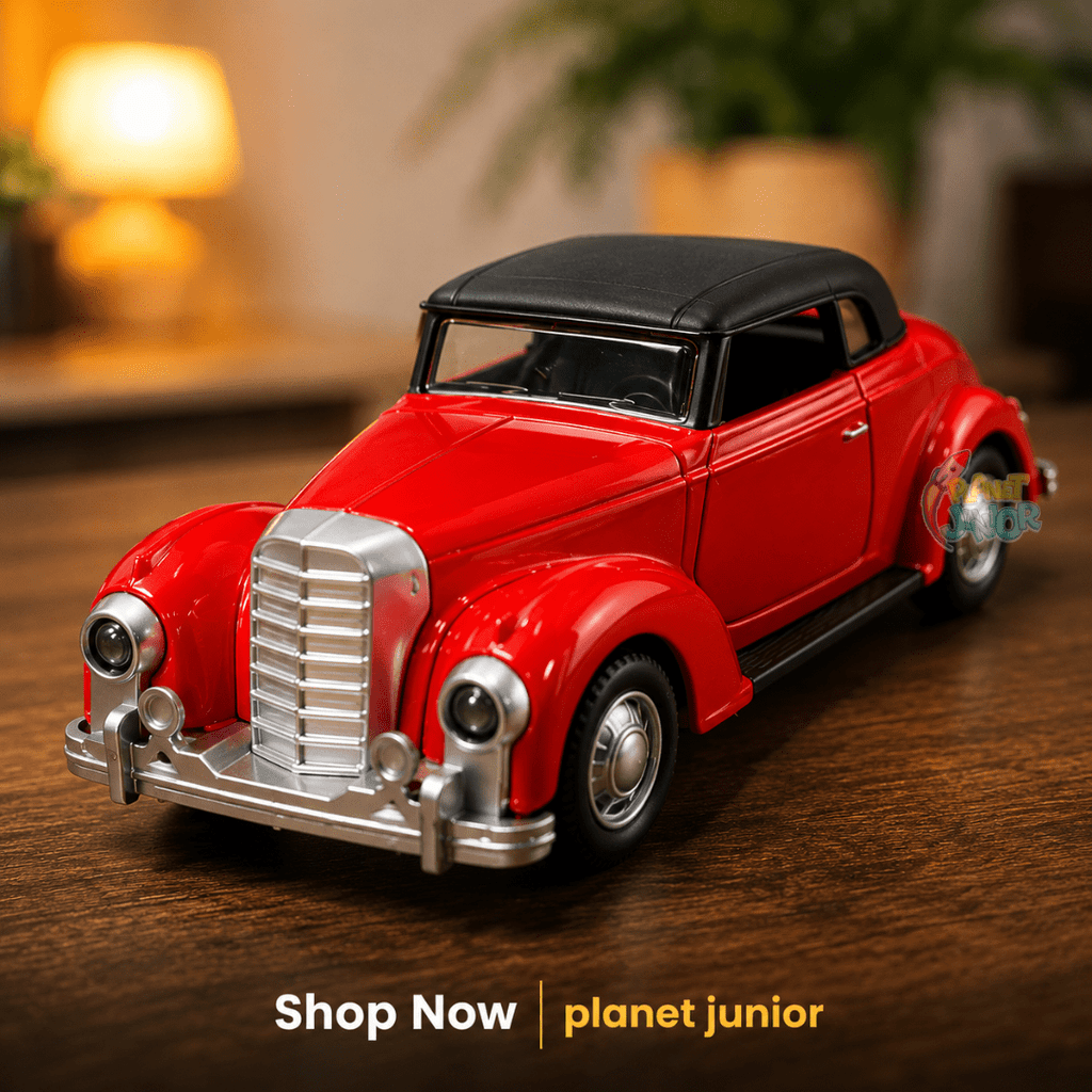 1:32 Mercedes-Benz 220 Cabriolet Classic Die-Cast Vintage Car | 1 Pc