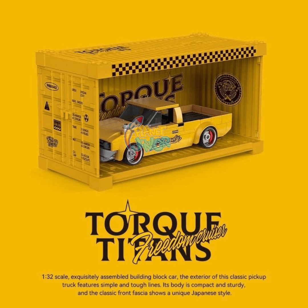 1:32 Vintage Pickup Truck Lego Model Set – 324 PCS