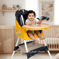 MotherCare Baby Feeding High Chair with Toy Bar - Blue & Yellow