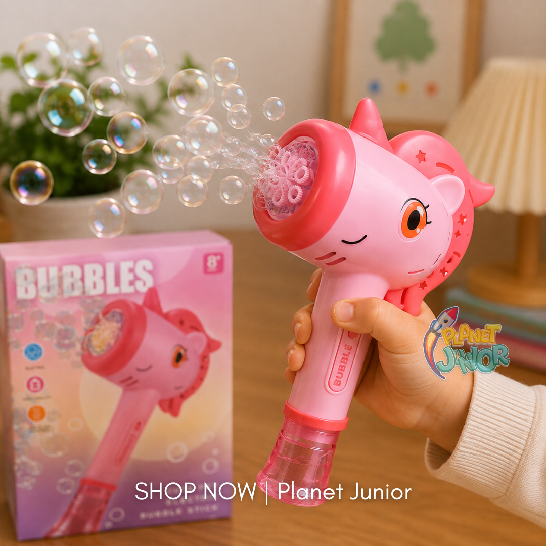 Cute Pet Electric Bubble Stick with One-Click Automatic Bubble Action for Kids