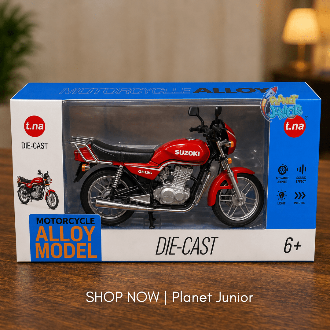 Alloy Super Bike Die-Cast Motorcycle Model with Lights & Sound