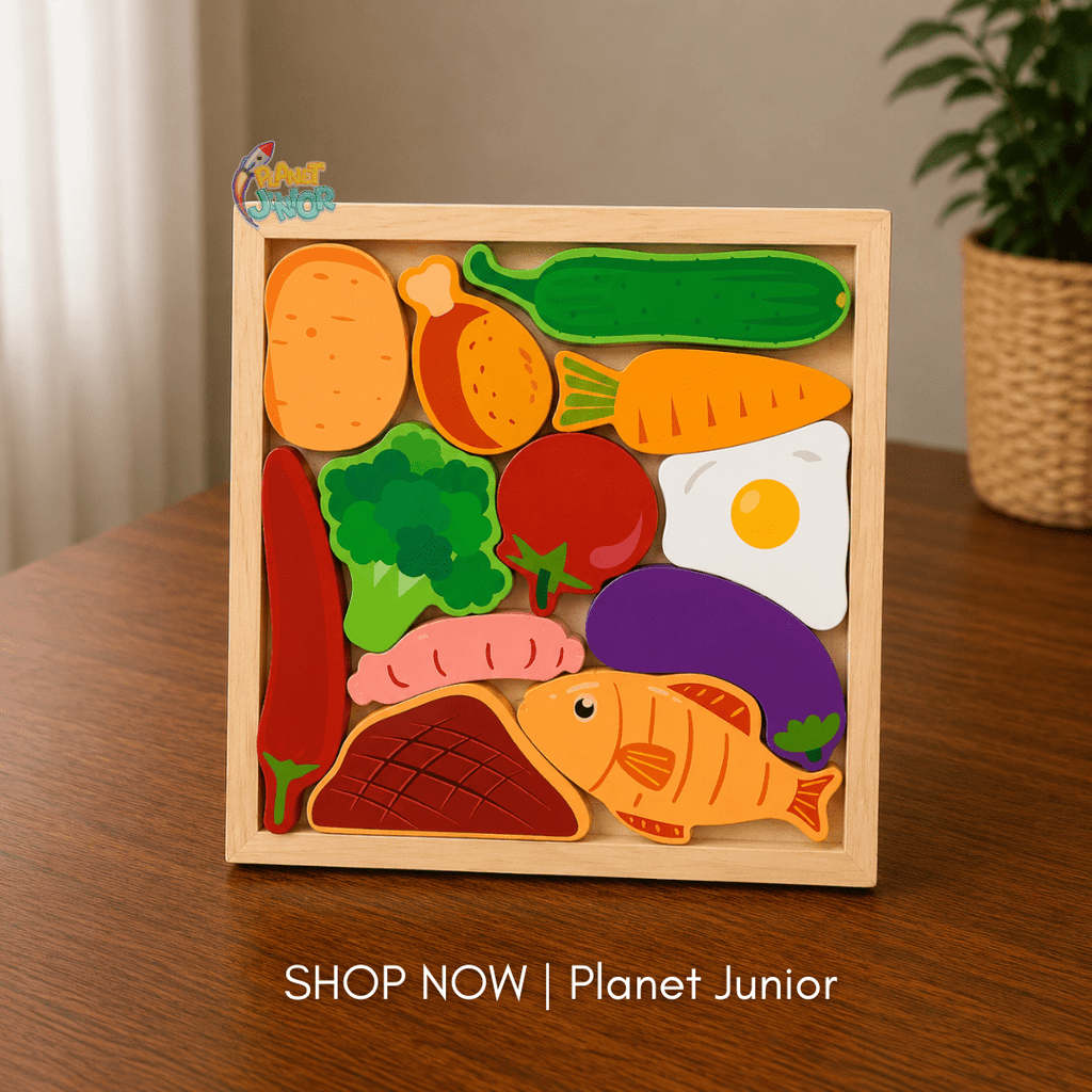 Wooden Animals Learning Puzzle Board