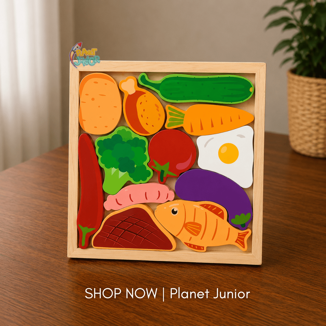 Wooden Animals Learning Puzzle Board