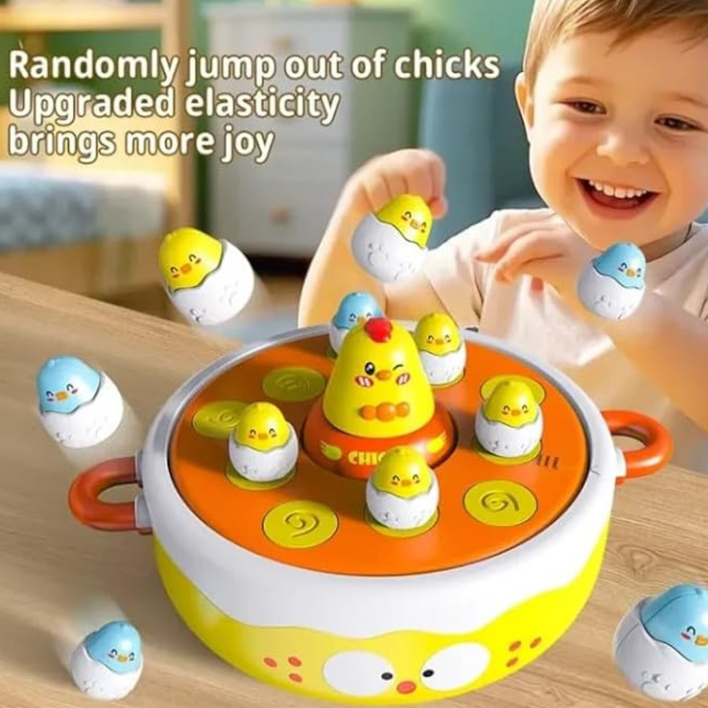 Cute Chick Popping Catch Game with Music