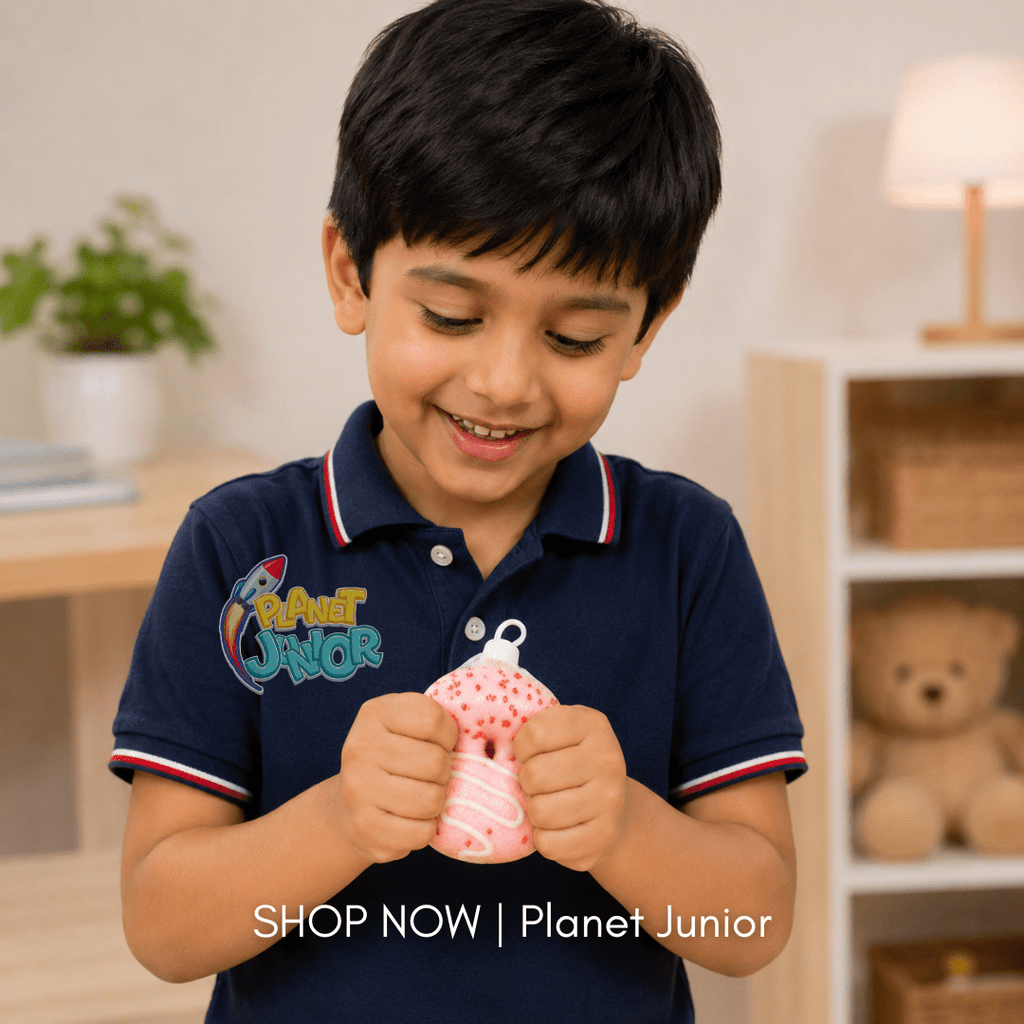 Soft & Squishy Pink Frosted Donut Squeeze Sensory Toy for Kids