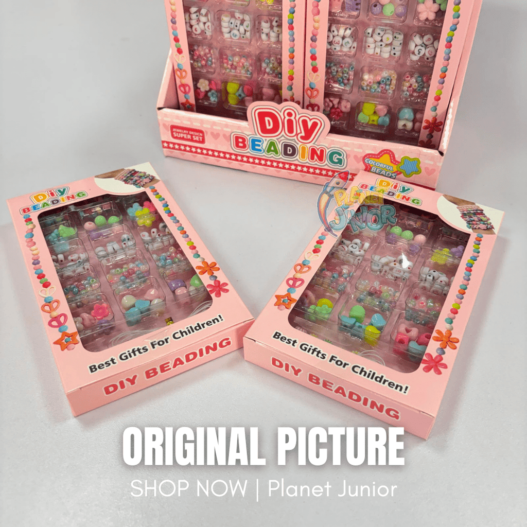 DIY Colorful Beading Bracelet & Jewelry Making Set for Kids