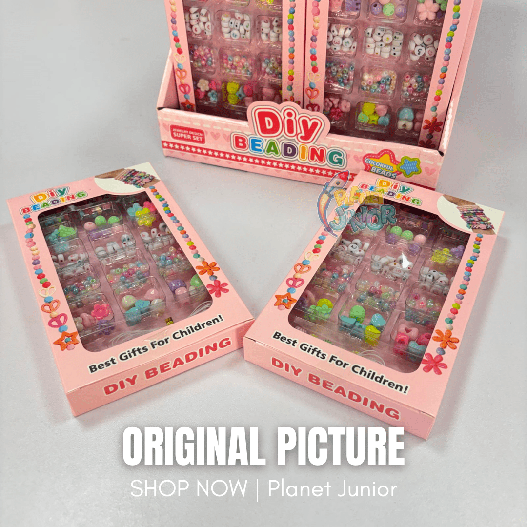 DIY Colorful Beading Bracelet & Jewelry Making Set for Kids