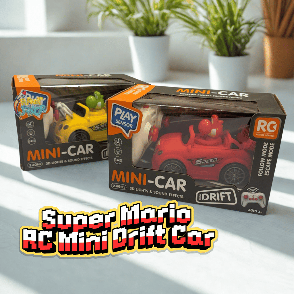 Super Mario Style RC Mini Drift Car – Follow & Escape Mode
