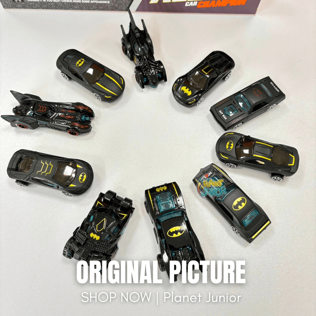 10-Piece Batman-Themed Die-Cast Alloy Car Collection