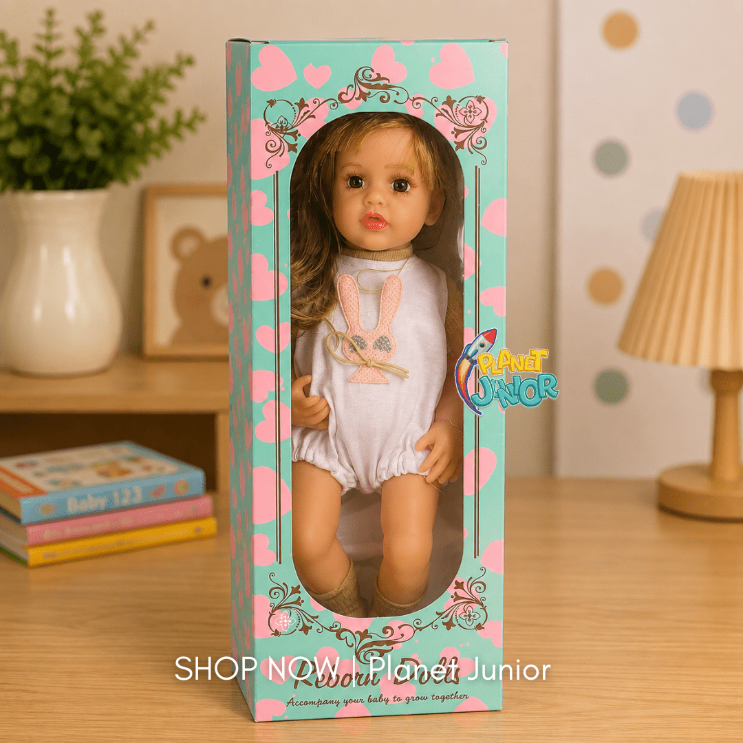 Beautiful Long Hair Girl Doll with Bunny Outfit & Decorative Gift Box