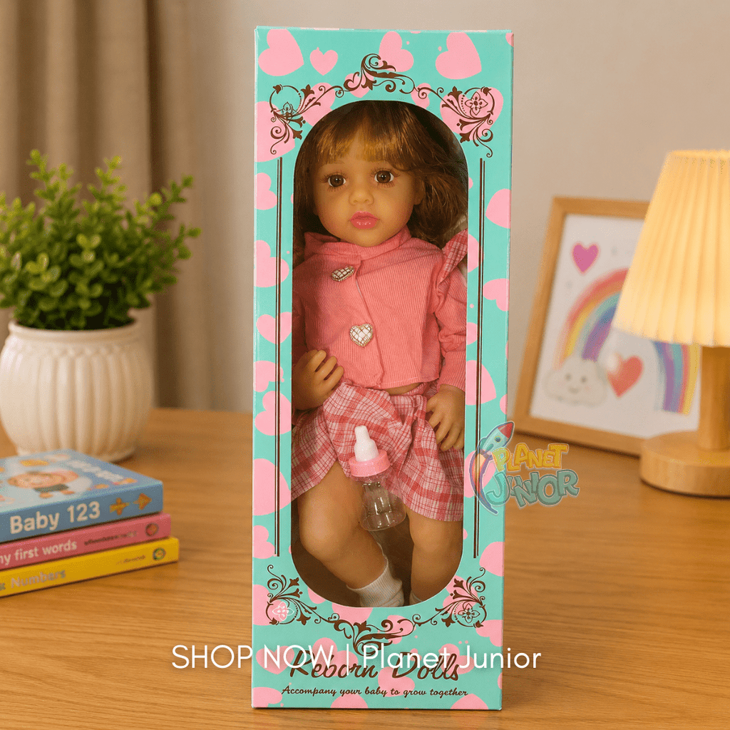 Fashion Baby Doll with Stylish Outfit & Feeding Bottle for Kids