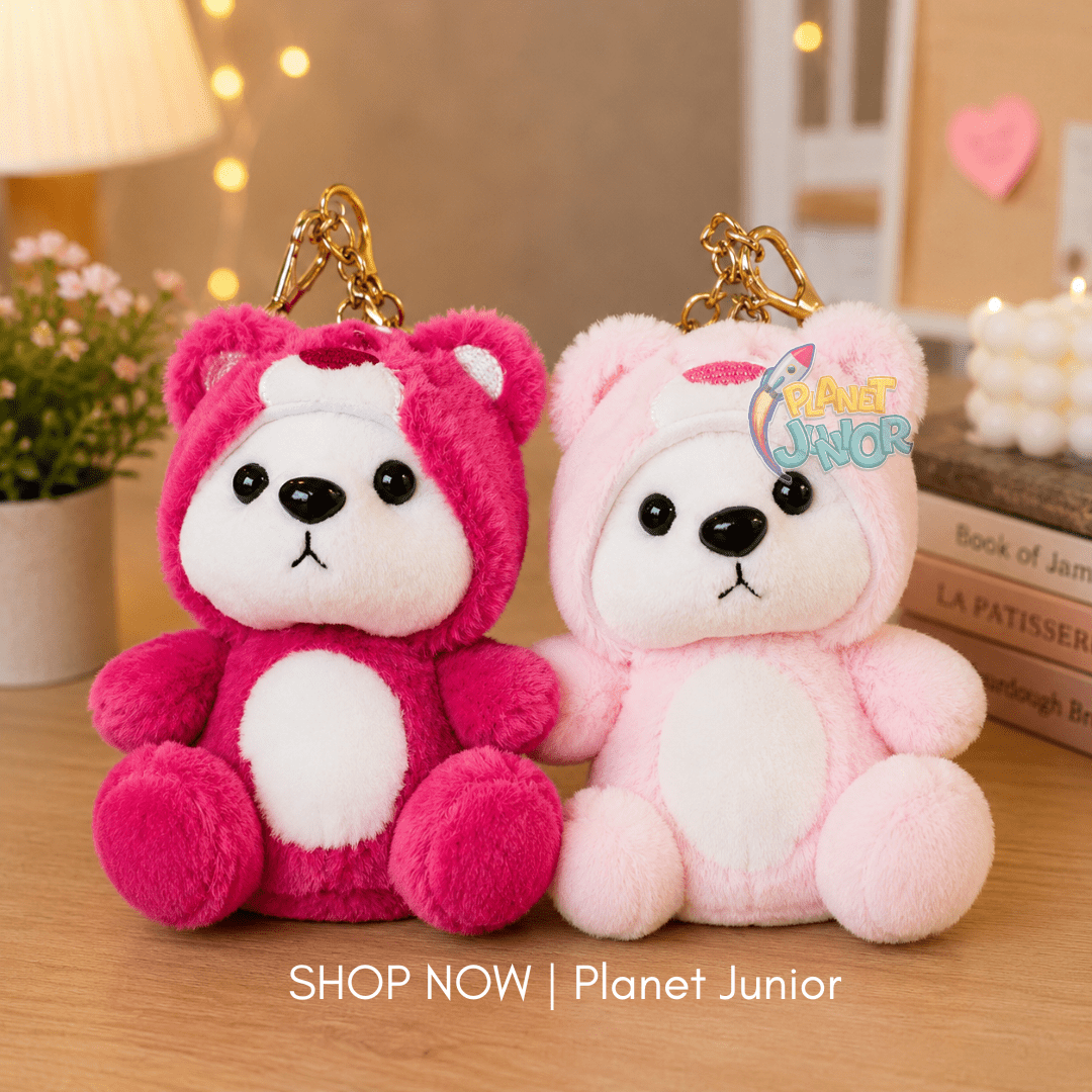 Soft Stuff Hoodie Bear Keychain