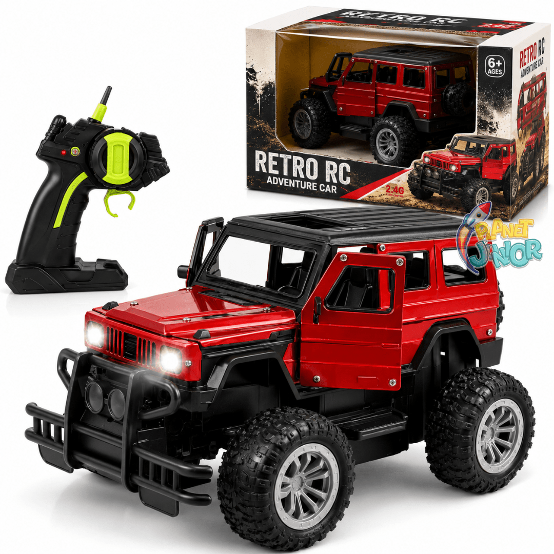 2.4GHz Off-Road Metal Body Remote Control Rock Crawler Jeep with Opening Doors & All-Terrain Tires