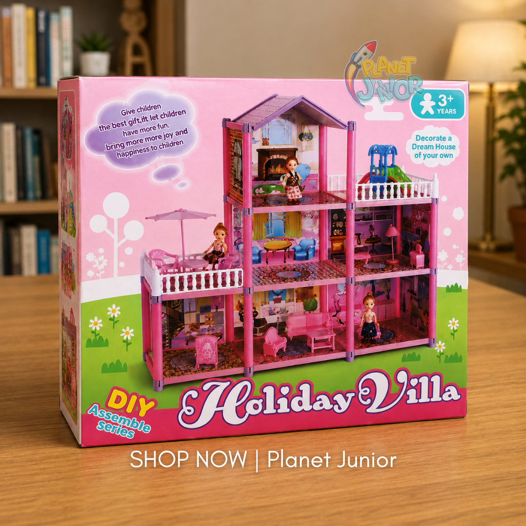 Holiday Villa Doll House Playset for Kids