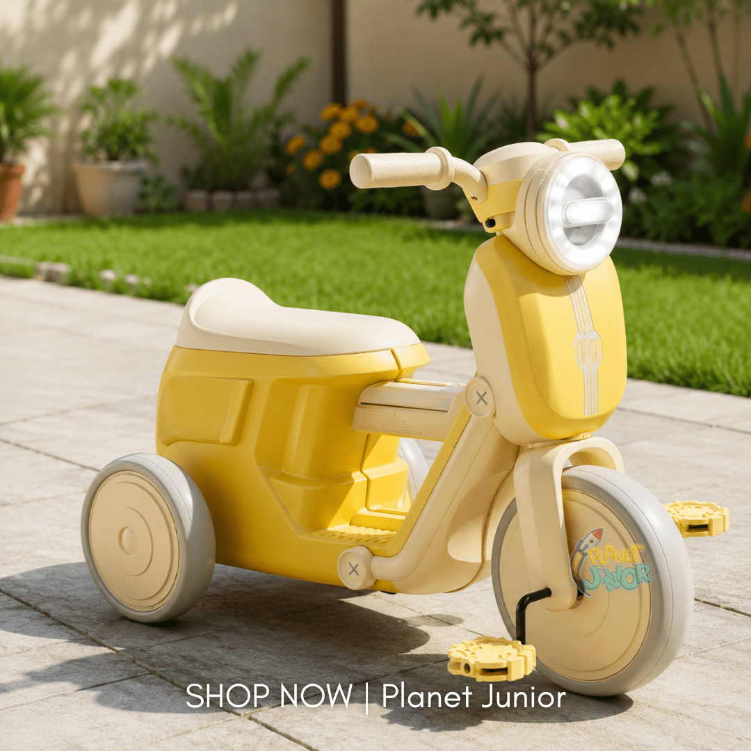 Kids Ride-On Tricycle Scooter with Lights & Music
