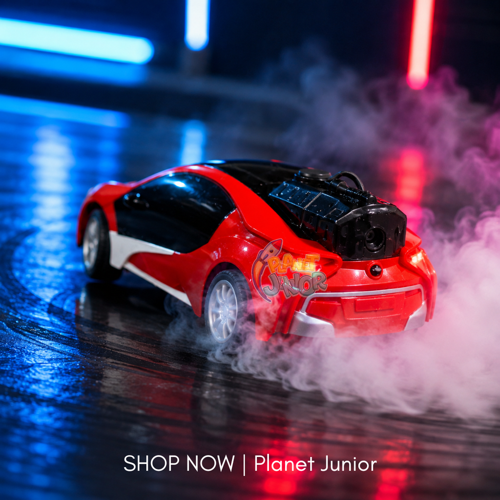 RC Spray Sports Car with Remote Control & Light Effects