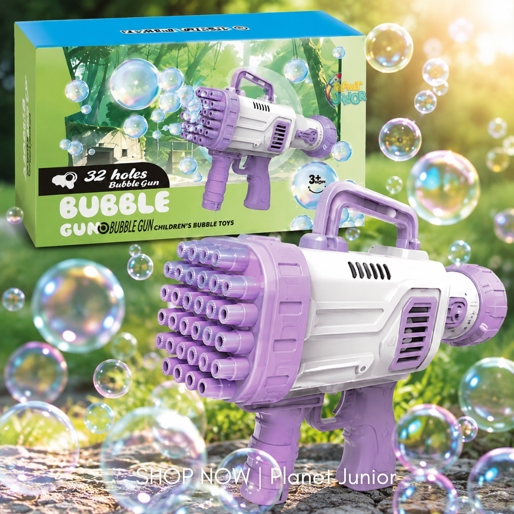 32-Hole Electric Bubble Gun for Kids