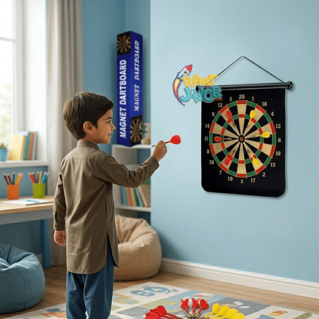 Magnetic Dartboard Game Set with Safe Magnetic Darts
