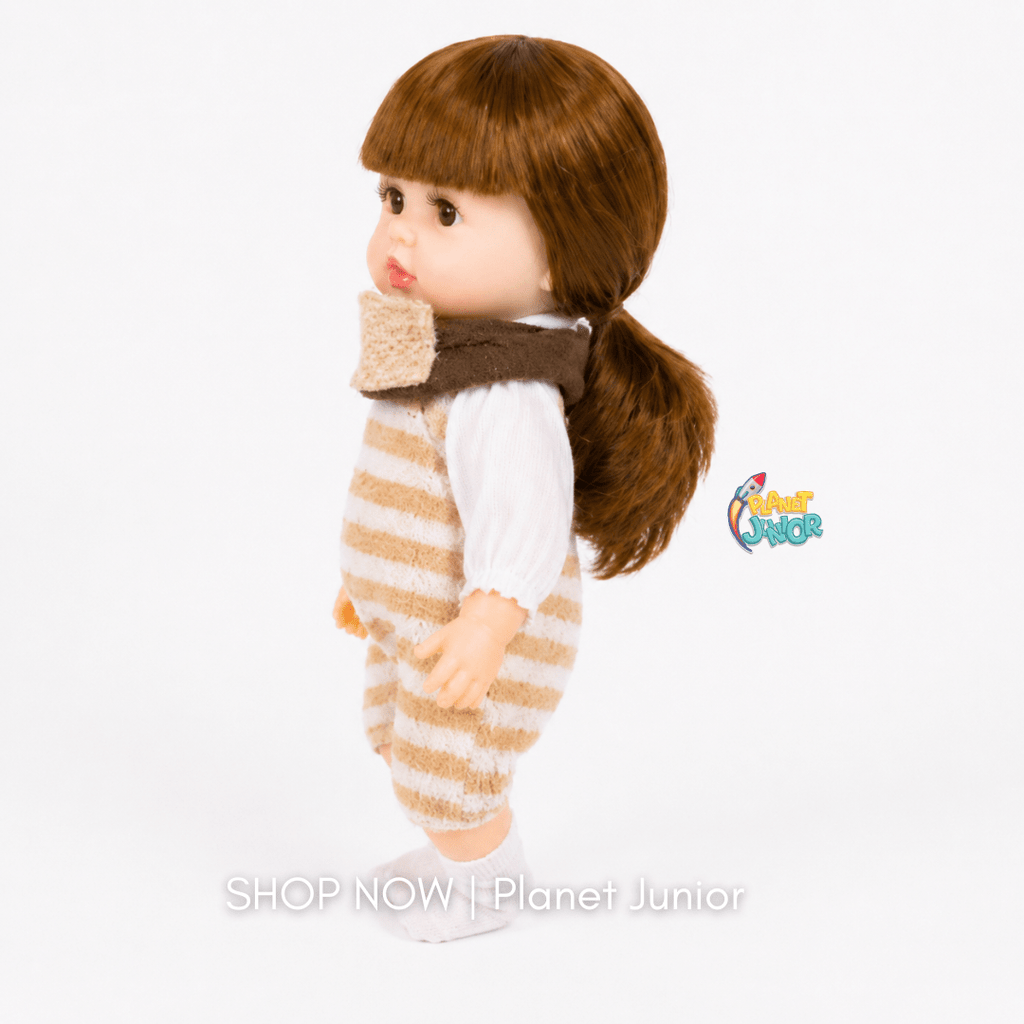 Realistic Fashion Doll with Long Hair & Knitted Outfit