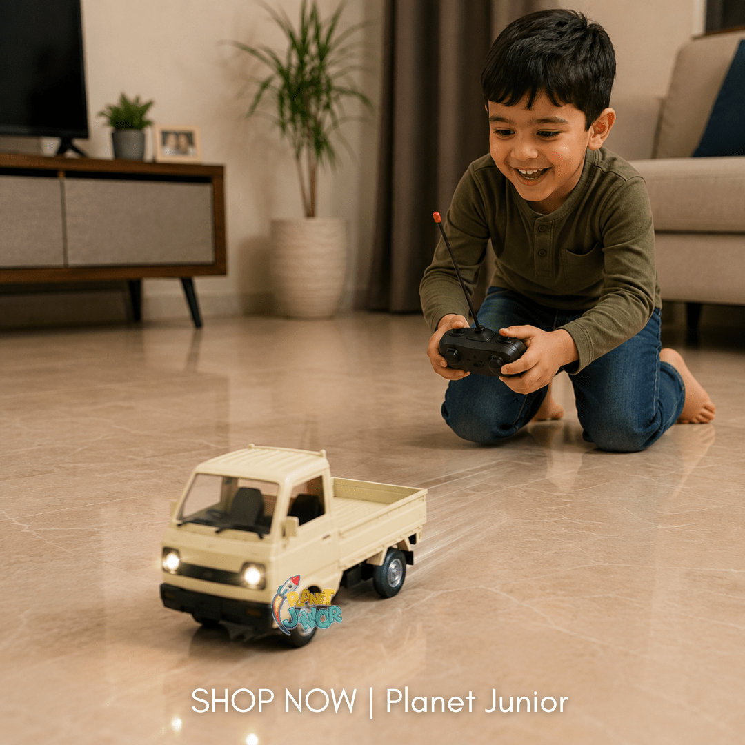 Rechargeable RC Mini Pickup Truck with Smoke Effect, Lights & Remote Control
