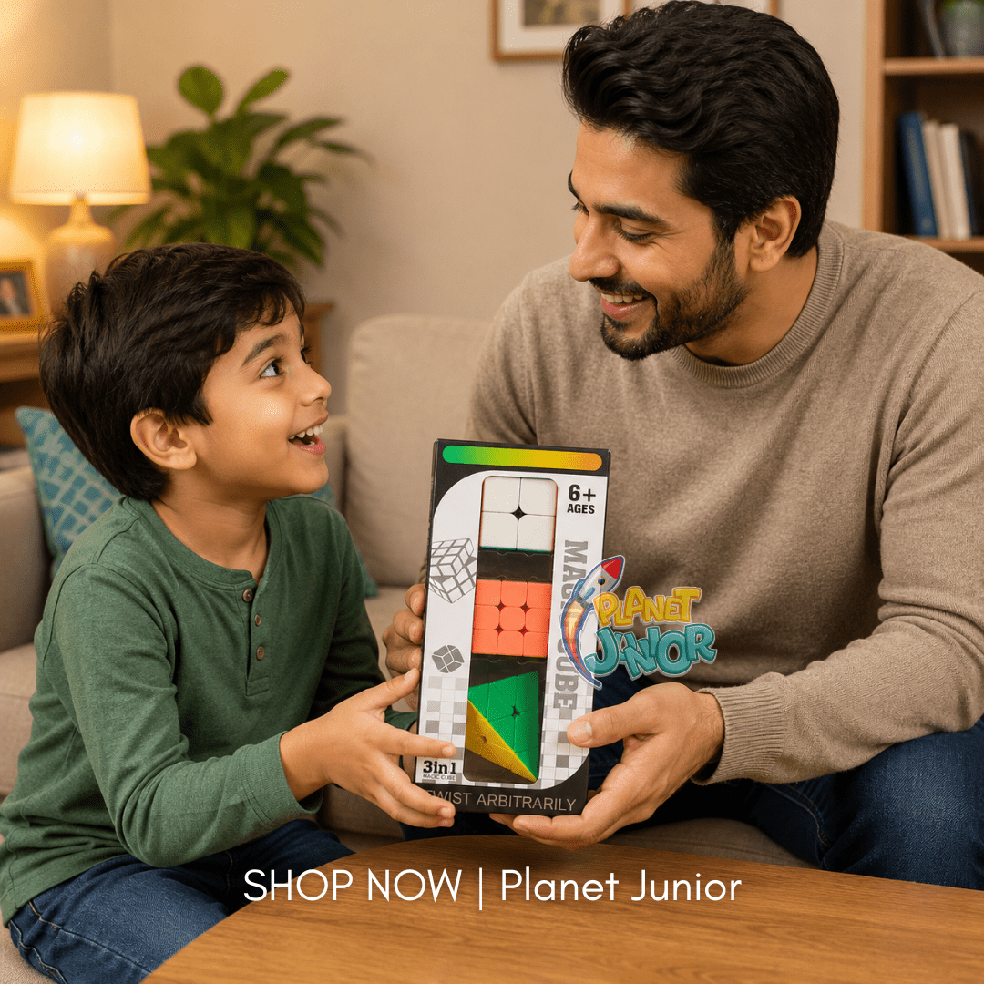 3-in-1 Magic Cube Puzzle Set for Kids – Twist & Solve Activity Set