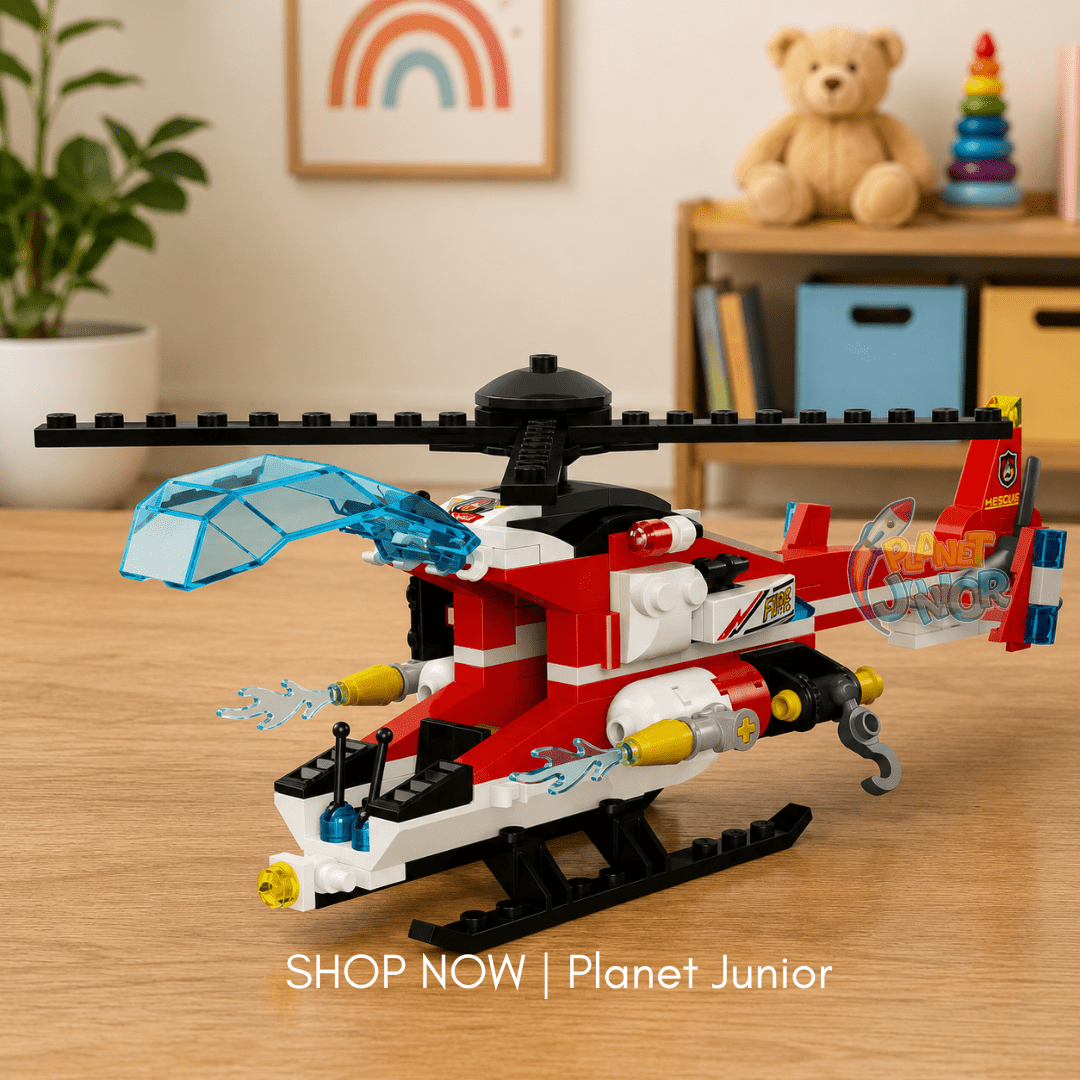 205 PCS Fire Rescue Helicopter Legos Set for Kids