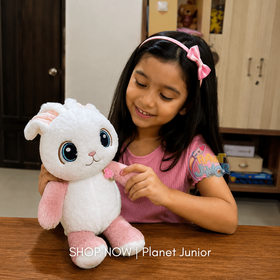 Adorable Big-Eyed Bunny Soft Plush Toy for Kids