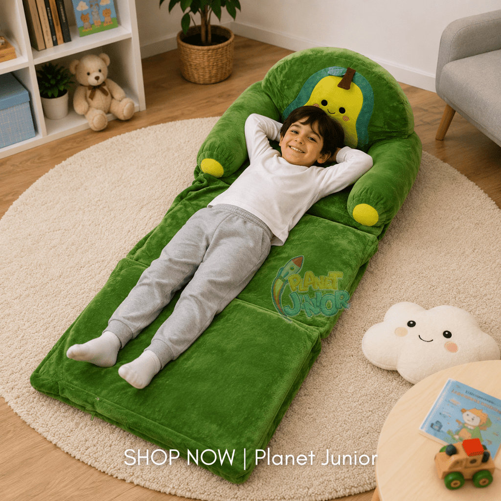 Smiling Pear Convertible Plush Sofa Chair for Kids