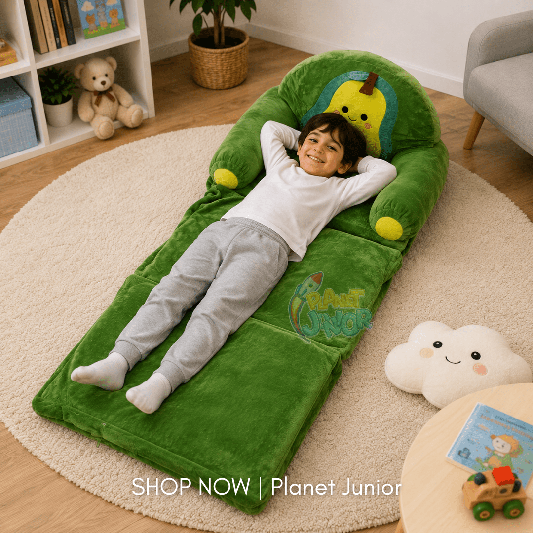 Smiling Pear Convertible Plush Sofa Chair for Kids