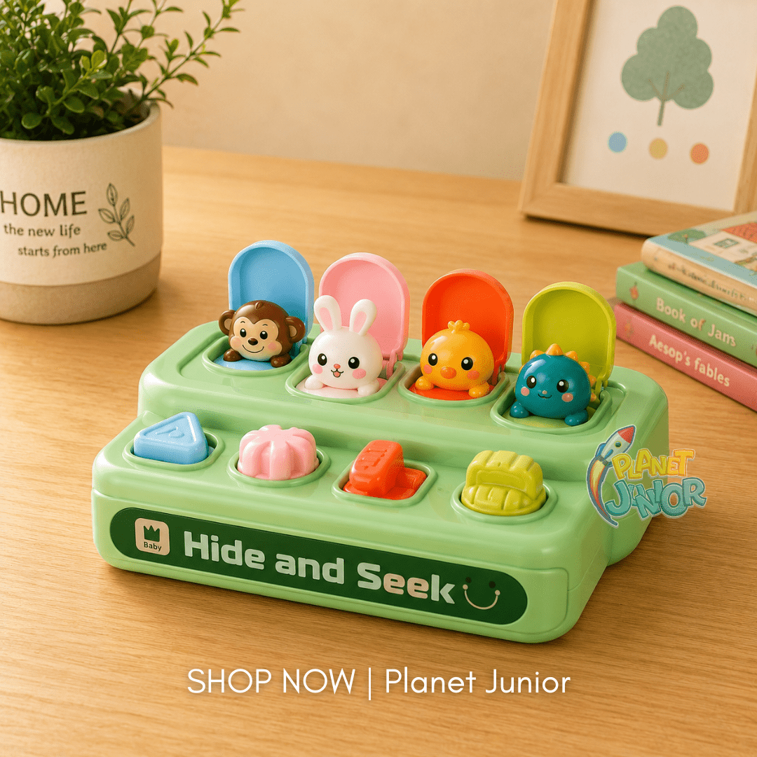 Hide & Seek Pop-Up Animal Activity Toy for Kids