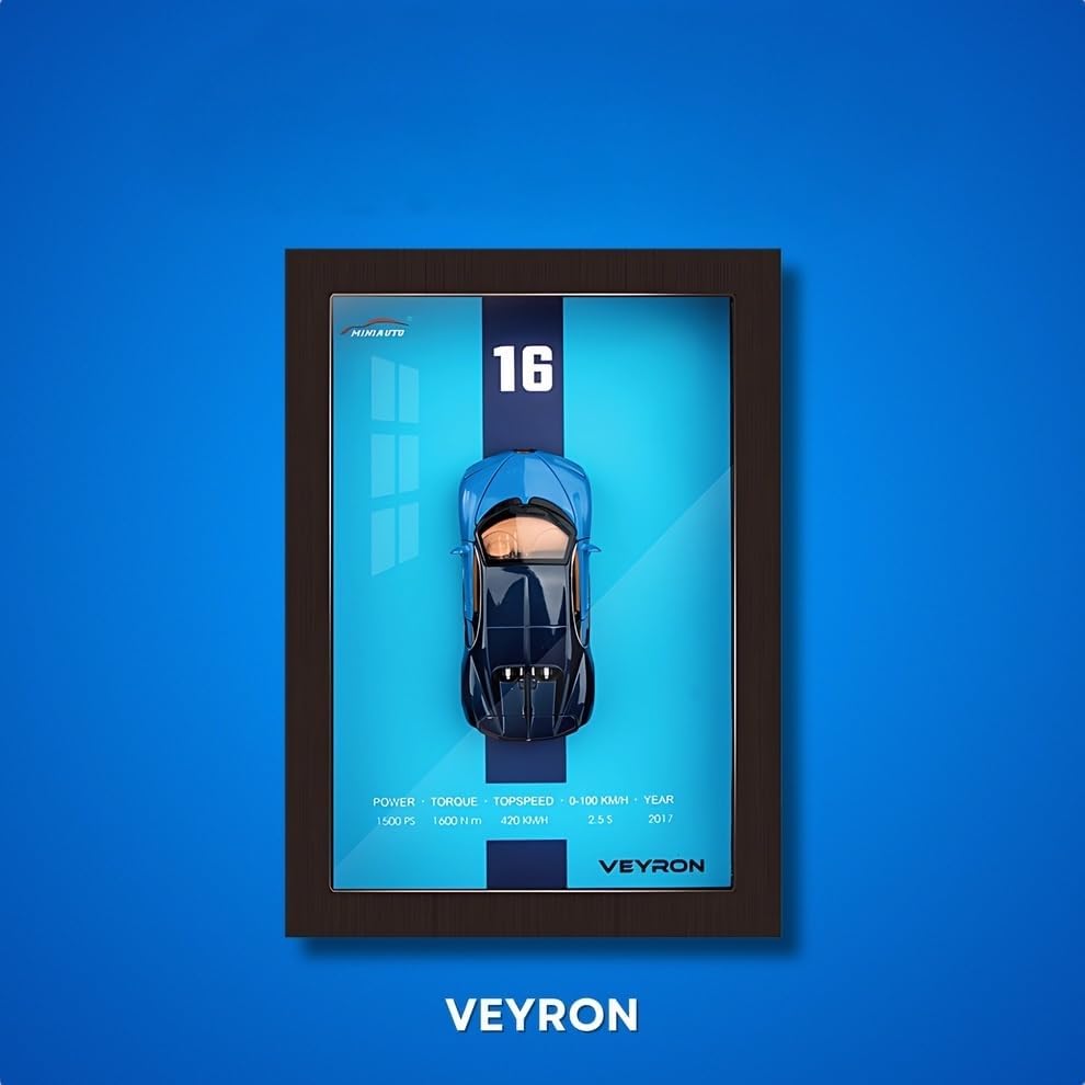 3D Display Frame 1:32 Bugatti Veyron Diecast Model