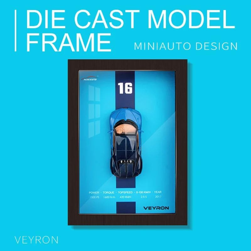 3D Display Frame 1:32 Bugatti Veyron Diecast Model
