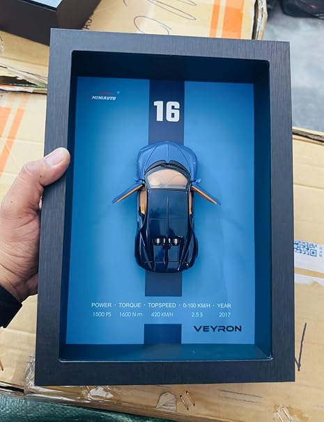 3D Display Frame 1:32 Bugatti Veyron Diecast Model