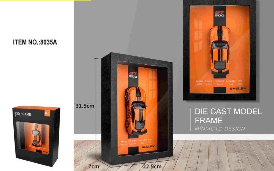 3D Display Frame 1:32 Scale Shelby GT500 Diecast Model