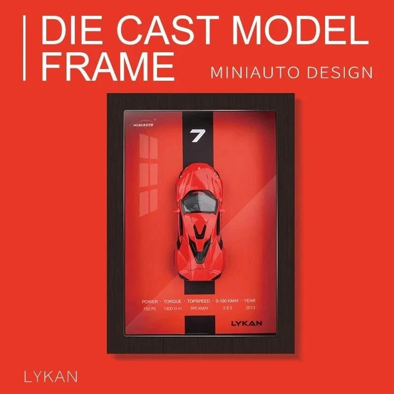 3D Display Frame 1:32 Lykan Diecast Model