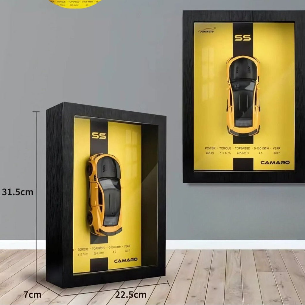 3D Wall Frame 1:32 Scale Chevrolet Camaro DieCast Model