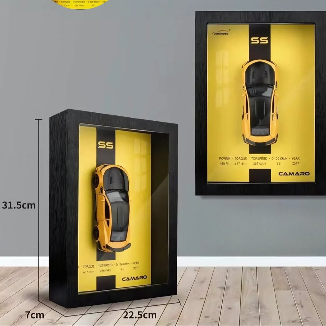 3D Wall Frame 1:32 Scale Chevrolet Camaro DieCast Model
