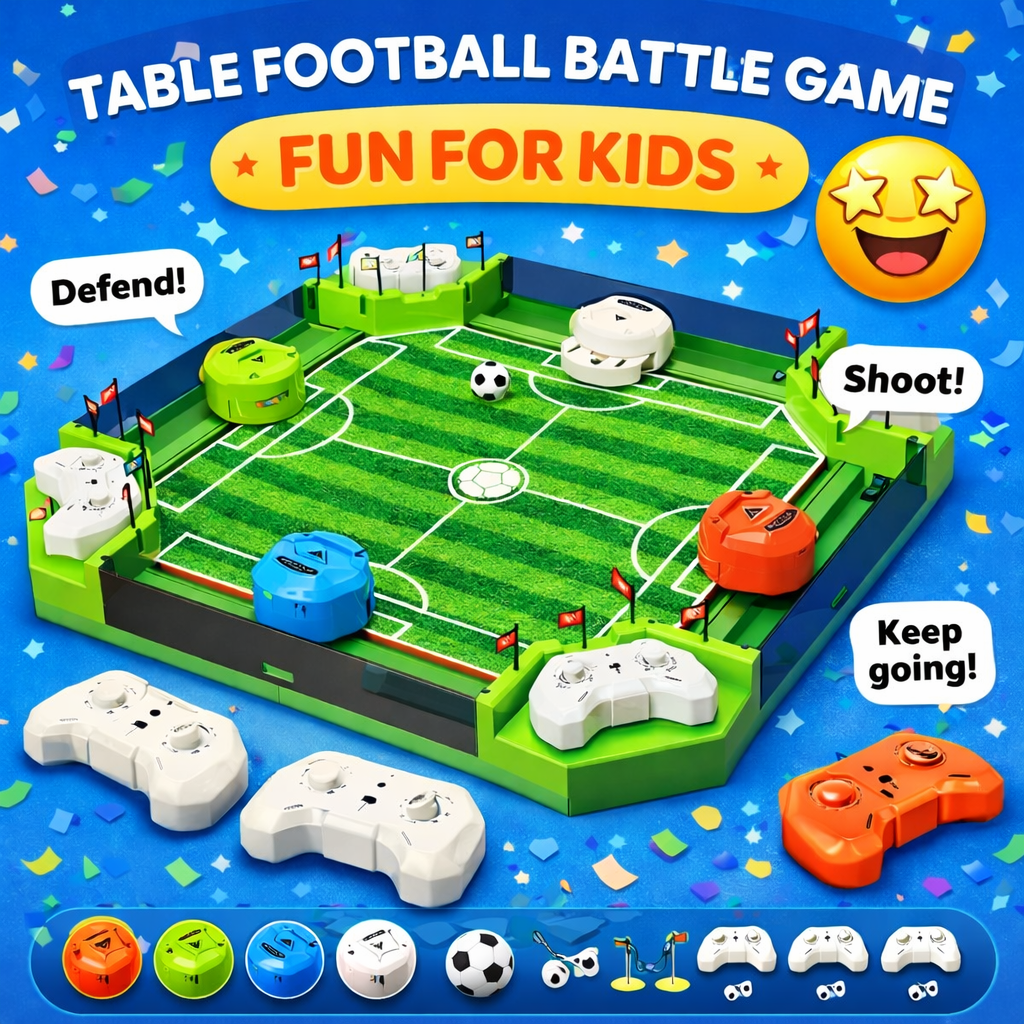 4-Player Tabletop Football Arena Set – Remote Enabled Battle Soccer Game