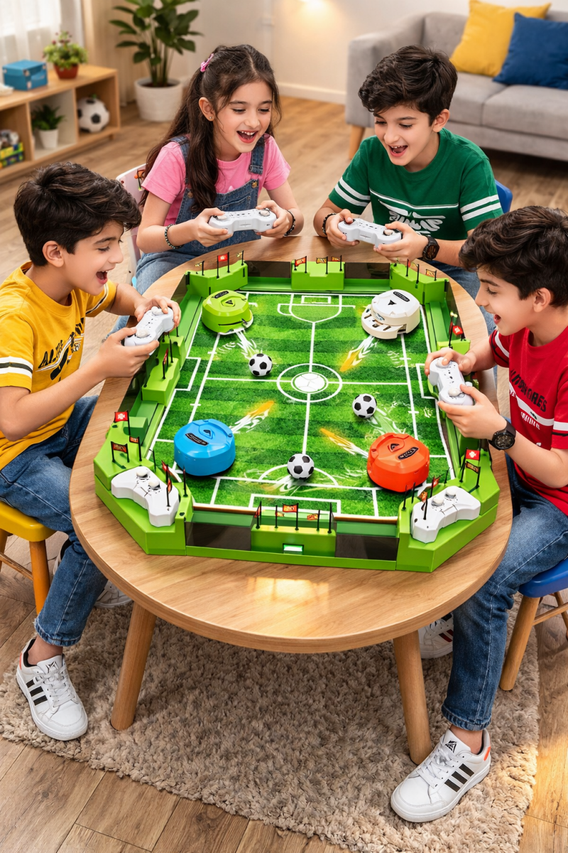 4-Player Tabletop Football Arena Set – Remote Enabled Battle Soccer Game