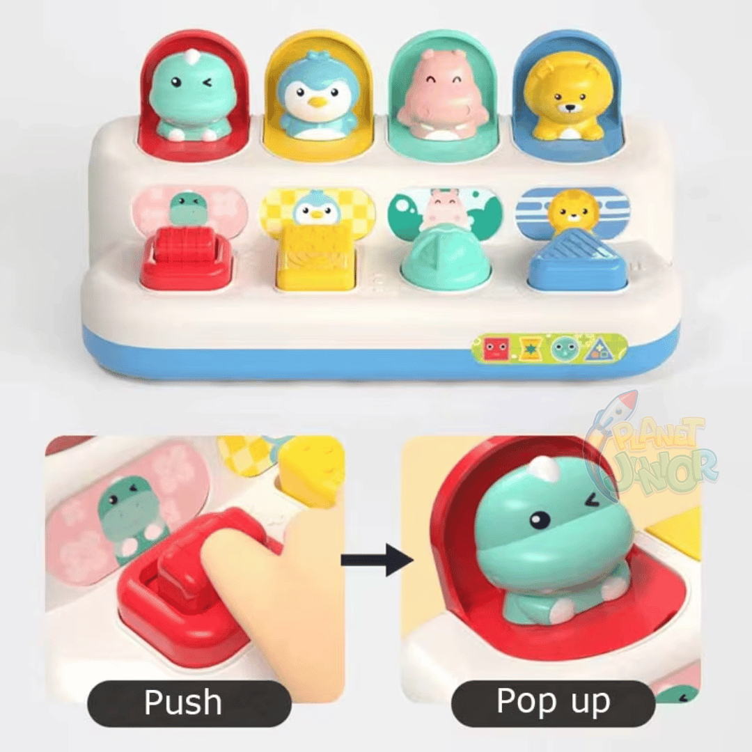 Interactive Pop-Up Animal Learning Switch Box