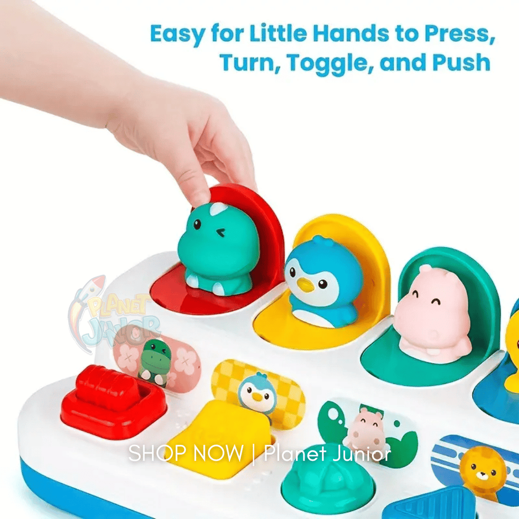Interactive Pop-Up Animal Learning Switch Box