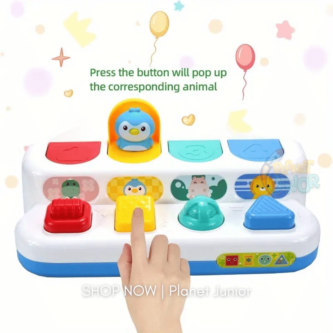 Interactive Pop-Up Animal Learning Switch Box